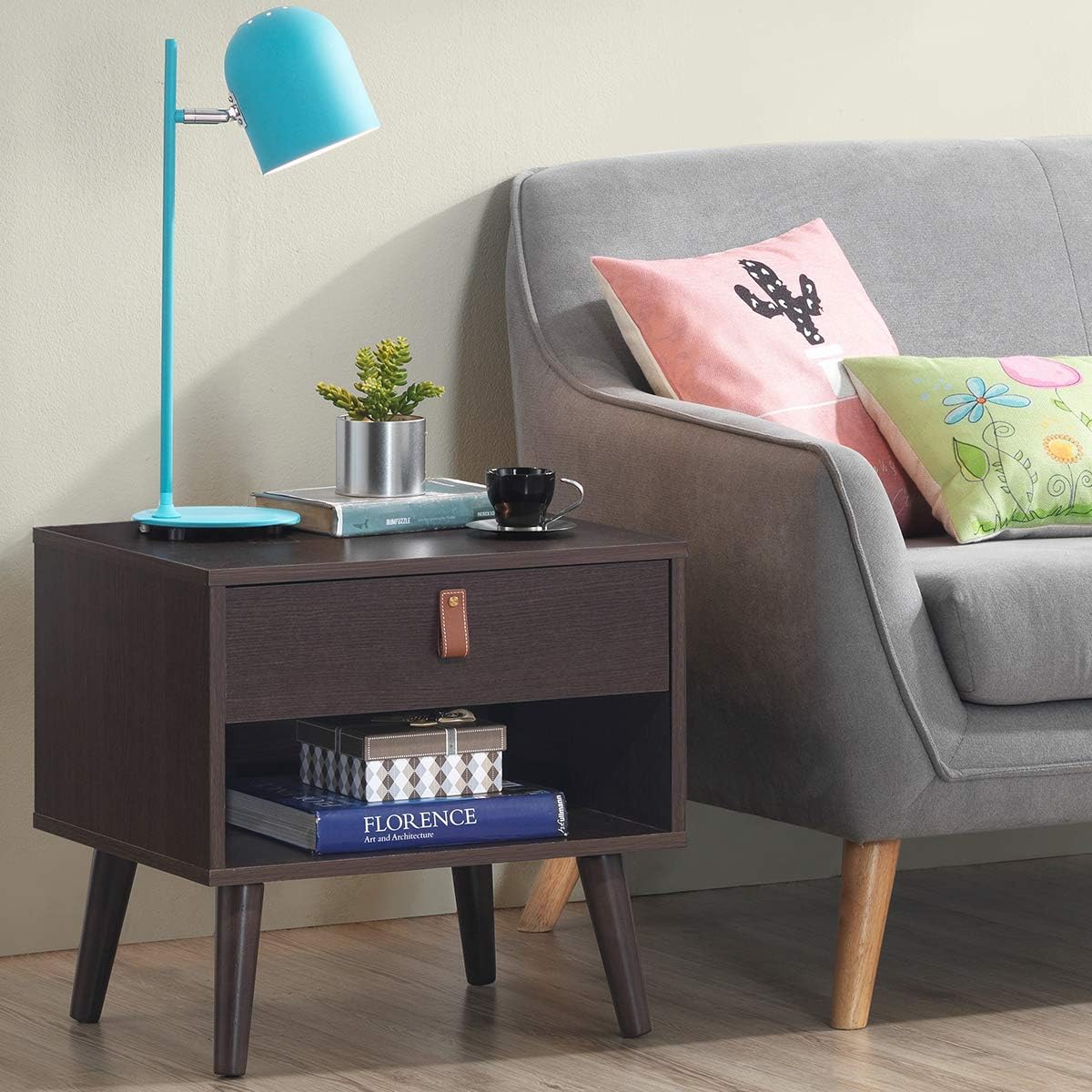 Drawer Storage Nightstand Bedside Cabinet X47103