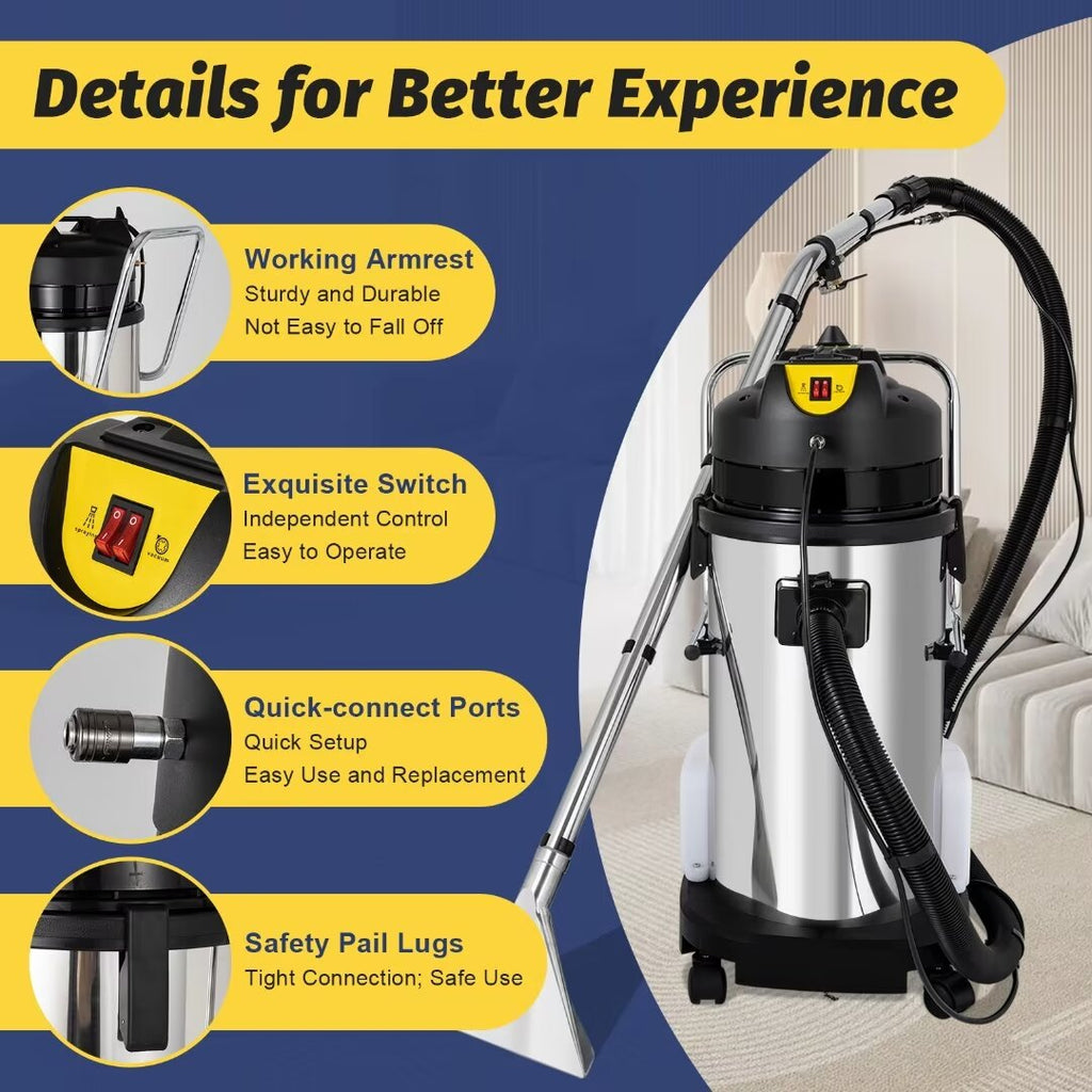 Stainless Steel 3 in 1 Wet/Dry Shop Vacuum with Blower H7470