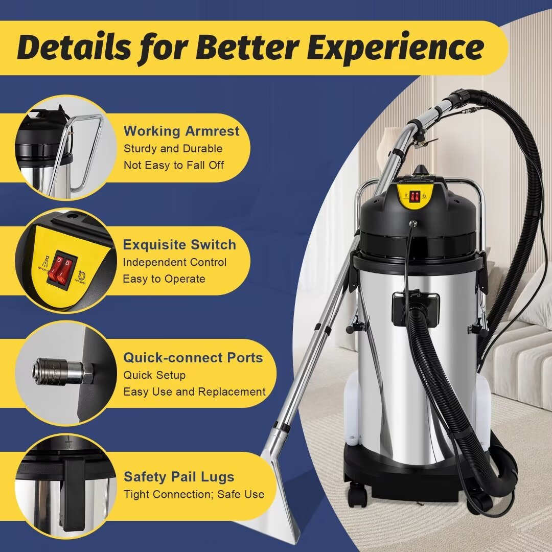 Stainless Steel 3 in 1 Wet/Dry Shop Vacuum with Blower H7470