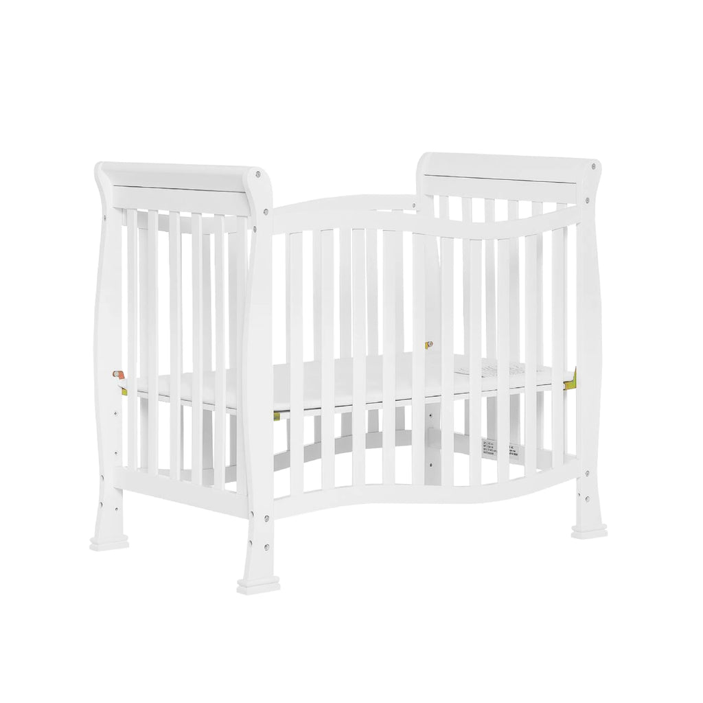 White 4-in-1 Convertible Mini Crib A7517