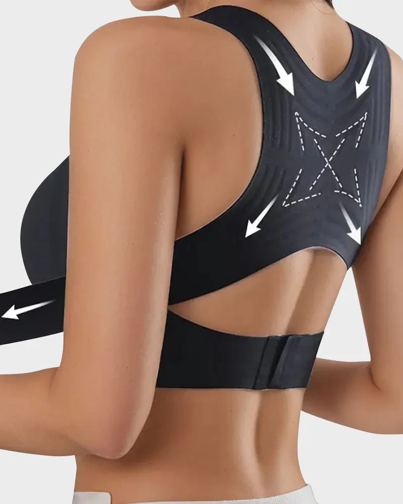 Front Closure Cross-Back Wireless Bra B3688