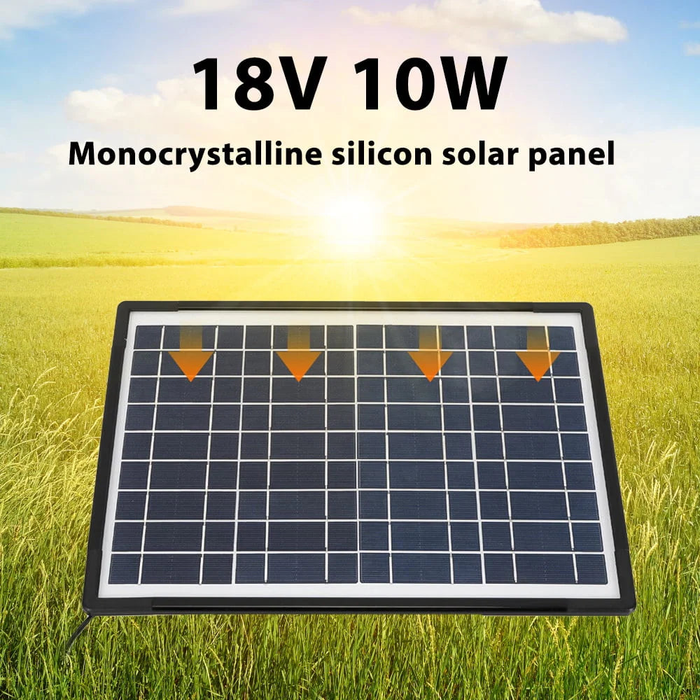 Solar Generator with Solar Panel and LED Lights J61528