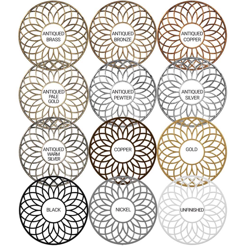 Copper PVC Pierced Ceiling Medallion D13973