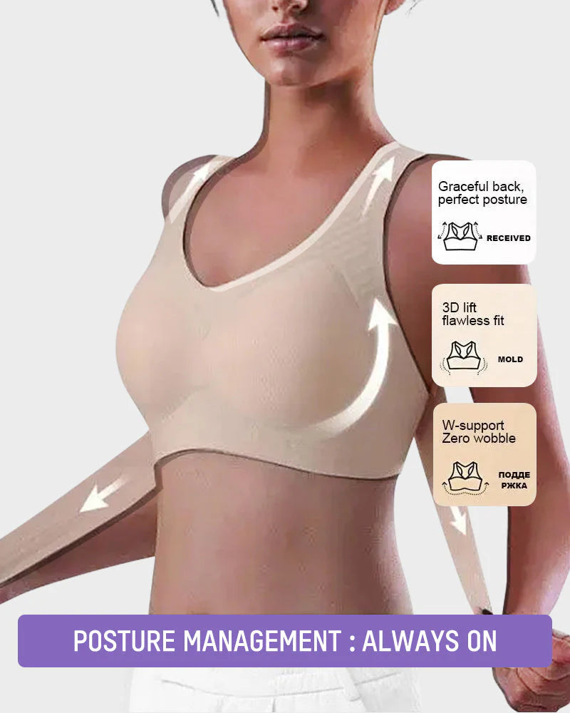 Front Closure Cross-Back Wireless Bra B3688