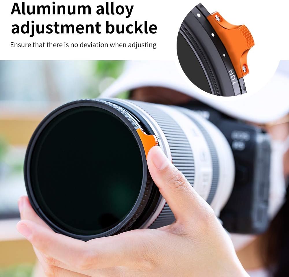 52mm Variable ND Filter ND2-ND400 with Multi-Layer Coatings AGC Glass D62935