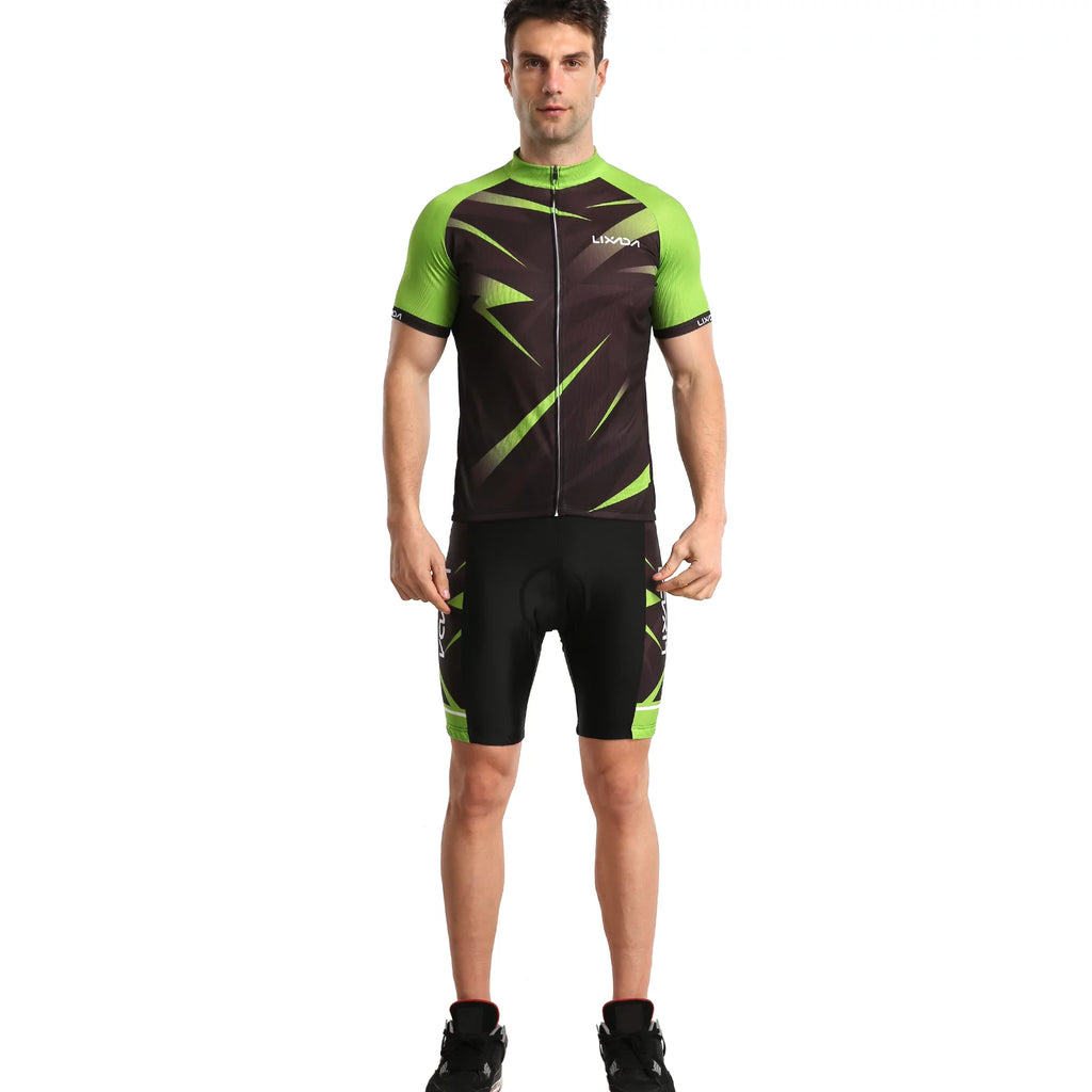 Breathable Padded Cycling Shirt Set X5374