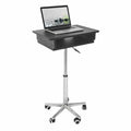 Adjustable Height Folding Laptop Desk with Wheels Y832