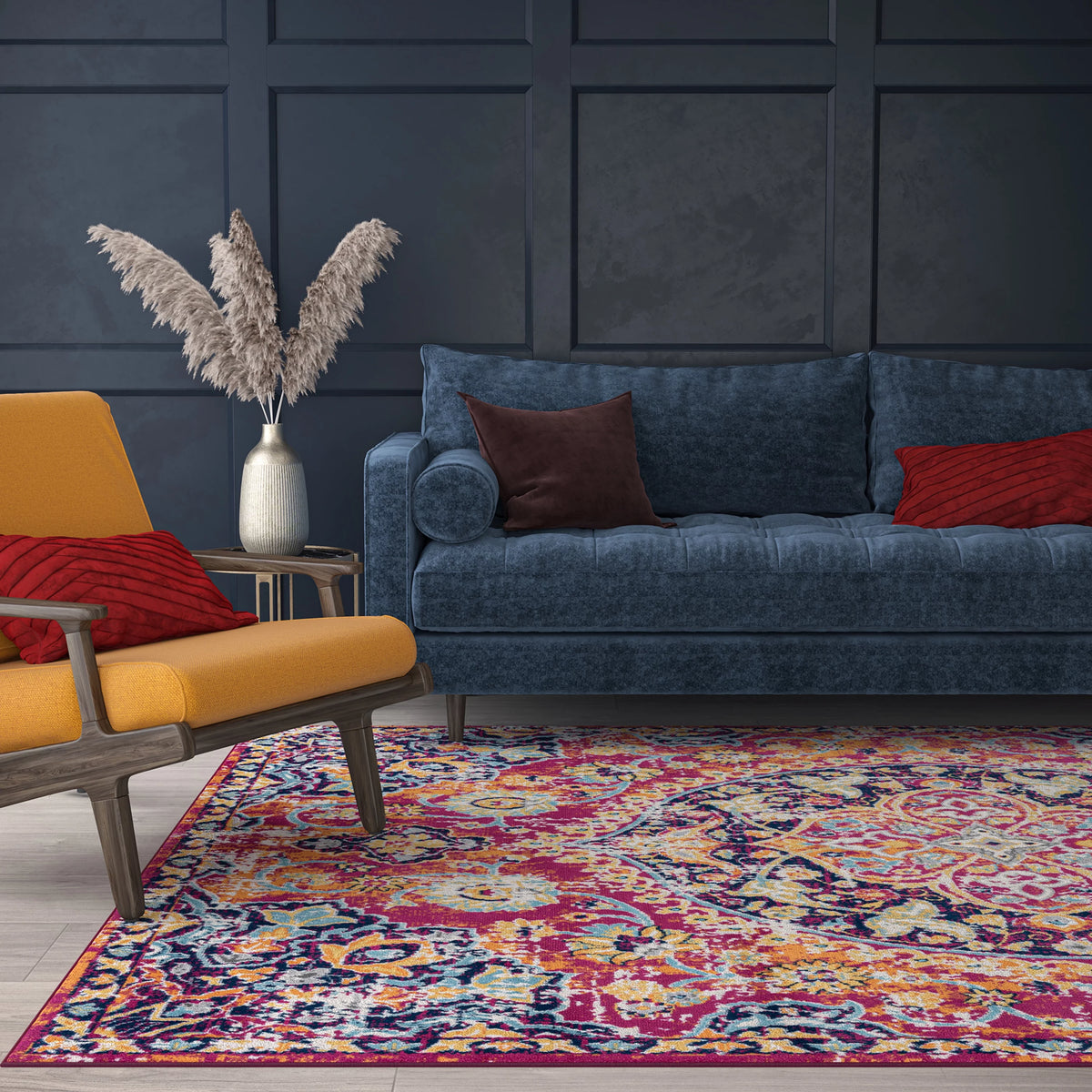 5x8 Medallion Area Rug N611136