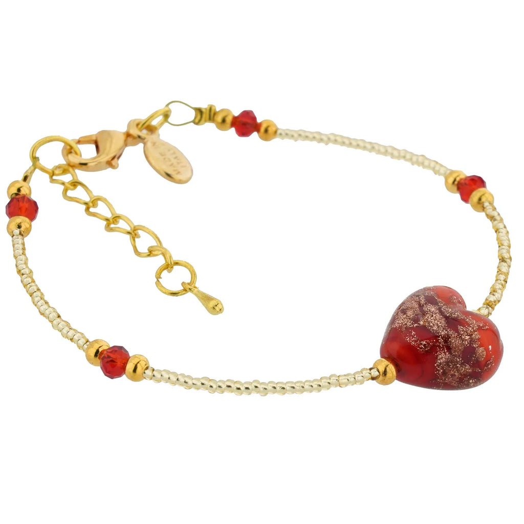 Murano Glass Heart Bracelet M335352