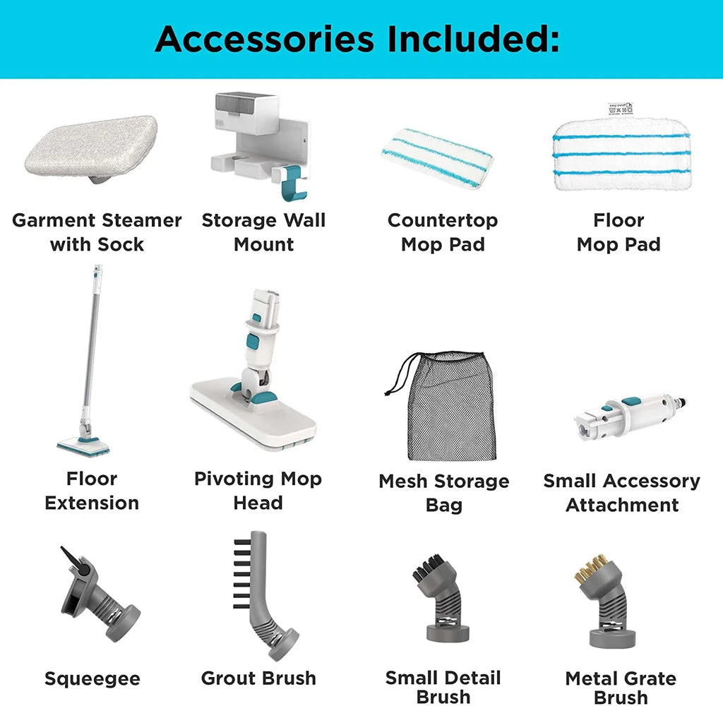 Multipurpose Steam Cleaning System with 7 Attachments L357