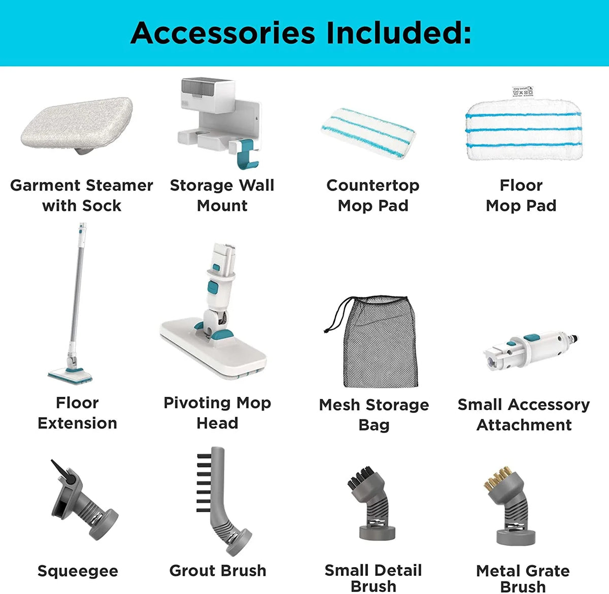 Multipurpose Steam Cleaning System with 7 Attachments L357