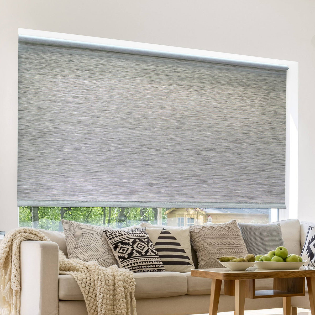 Light Filtering Natural Roller Shade Gray V578610