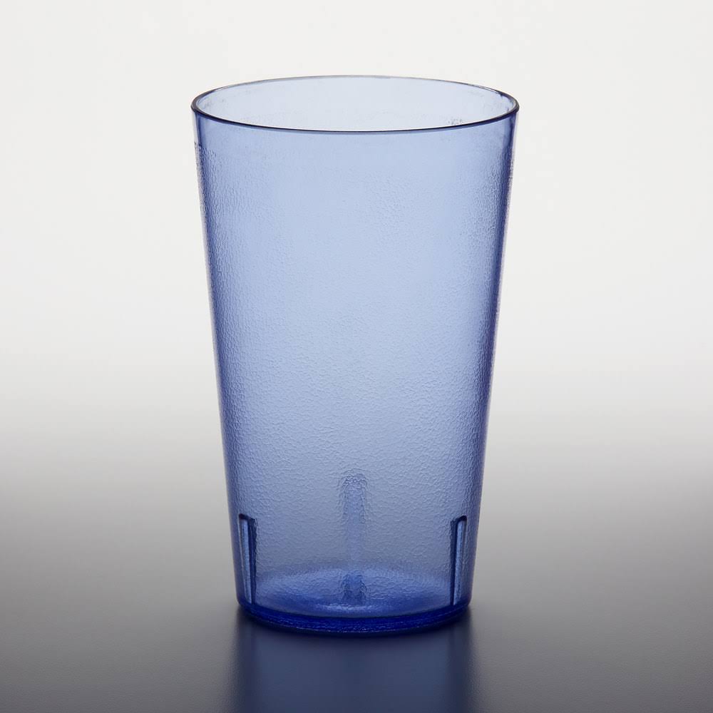 32 oz Short Plastic Textured Tumbler Blue E66456