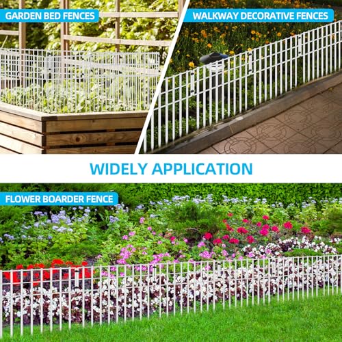 25 Panels 17in x 27ft Rustproof Metal Garden Fencing Animal Barrier C3156