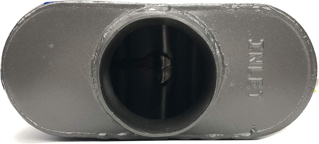 Pair of Single Chamber Performance Race Muffler 3" Center Universal Steel Muffler Pack of 2 B510039