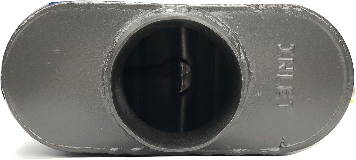 Pair of Single Chamber Performance Race Muffler 3" Center Universal Steel Muffler Pack of 2 B510039