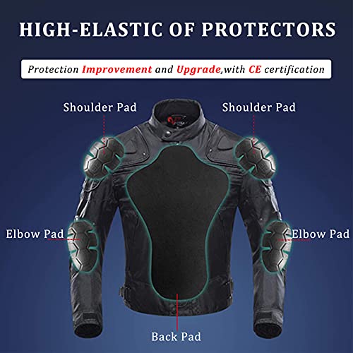 Motorcycle Jacket Windproof Full Body Protective Gear CE Armor E1015