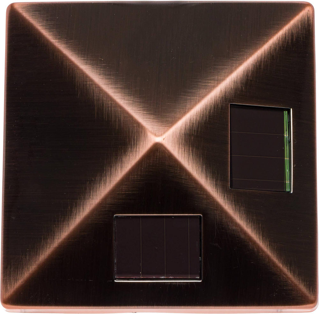8 Pack Solar Post Cap Light for 4x4 Wood or PVC, Vinyl Posts (Bronze) N13342