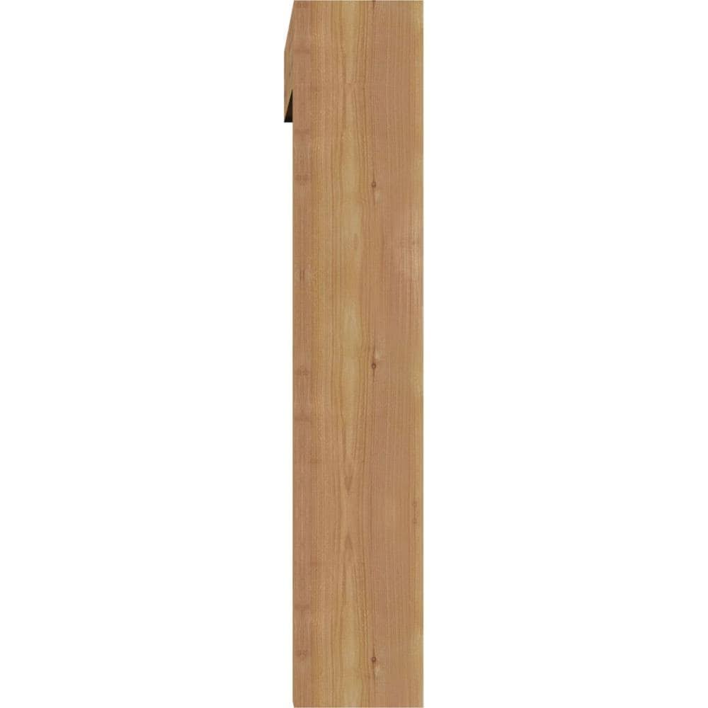 5 1/2x22W x 30x22D x 30x22H Smooth Bracket with Offset Brace, Western Red Cedar U7202