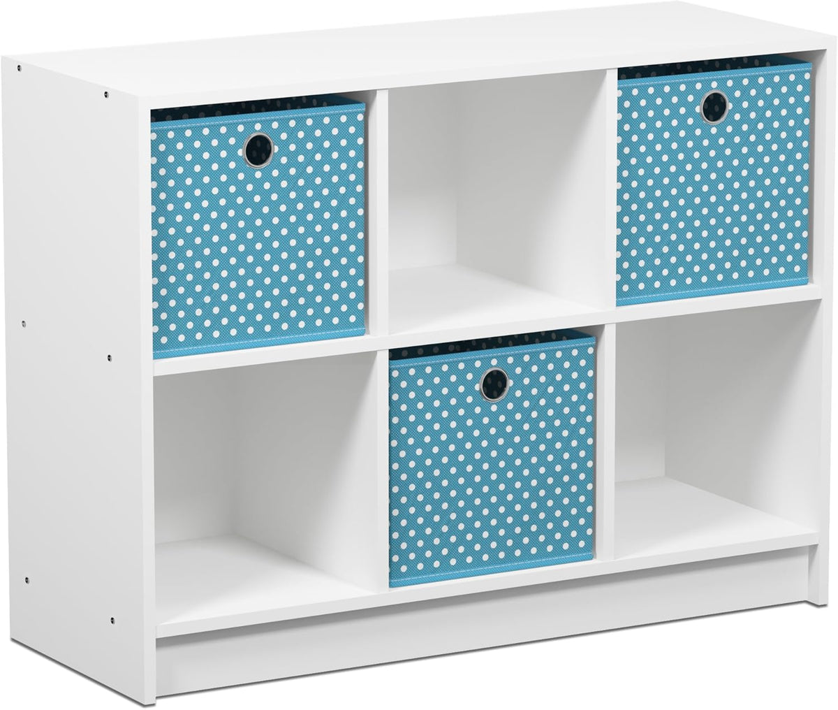 White/Black 3x2 Bookcase Storage X3437