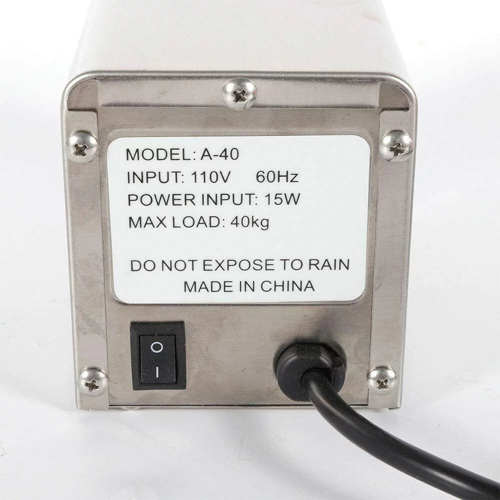 Electric BBQ Spit Stainless Steel Rotisserie Motor U23136