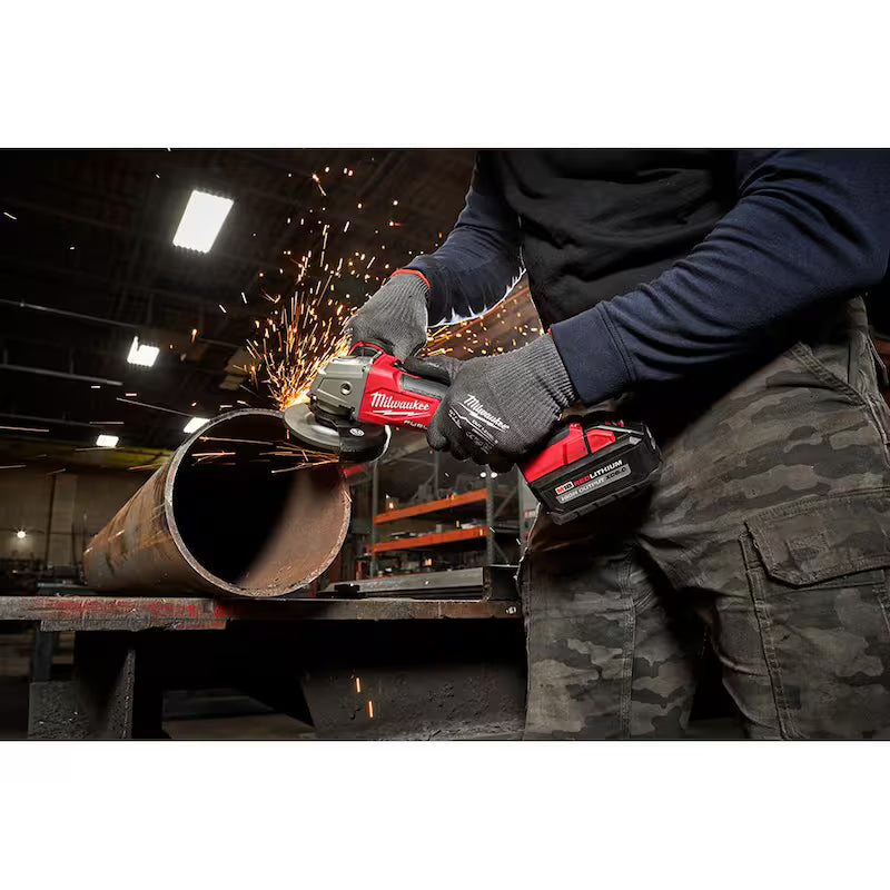 18V Cordless 4-1/2 in./5 in. Grinder Kit with Two 6.0 Ah Batteries F135