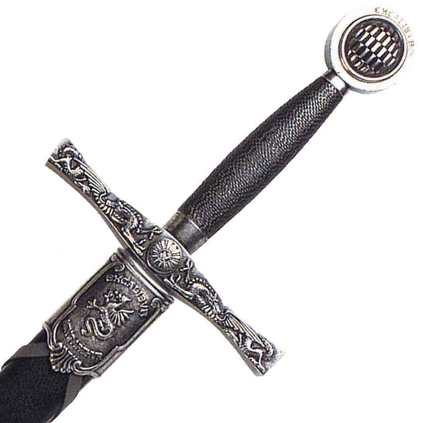 Nickel Excalibur Sword with Scabbard T80427
