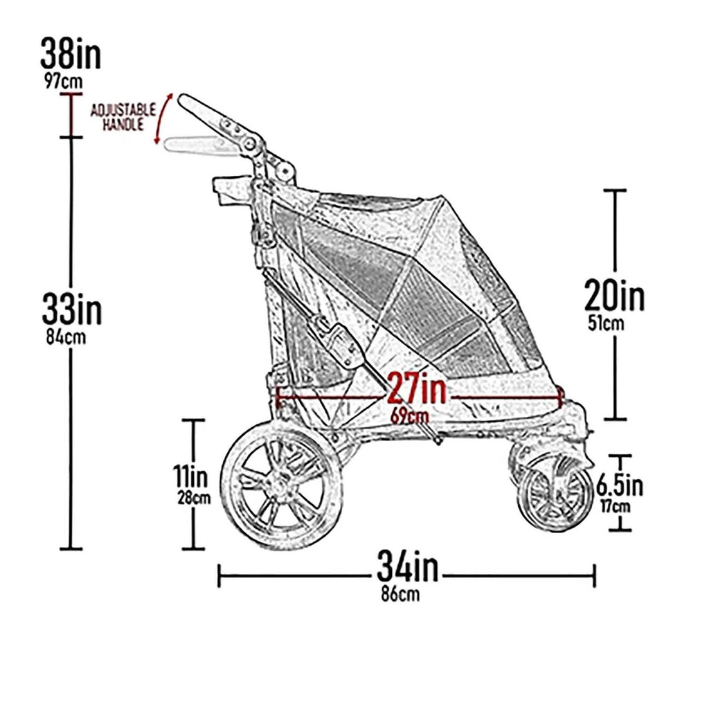 No-Zip Pet Stroller X622