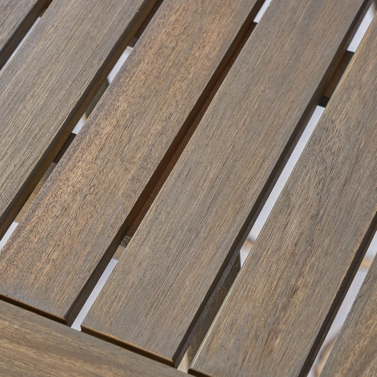 Gray Acacia Wood Square Dining Table Y8986