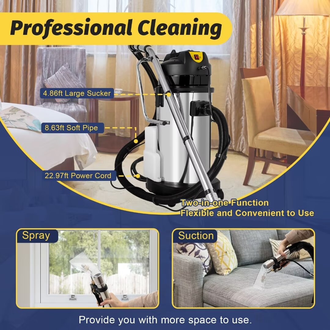 Stainless Steel 3 in 1 Wet/Dry Shop Vacuum with Blower H7470