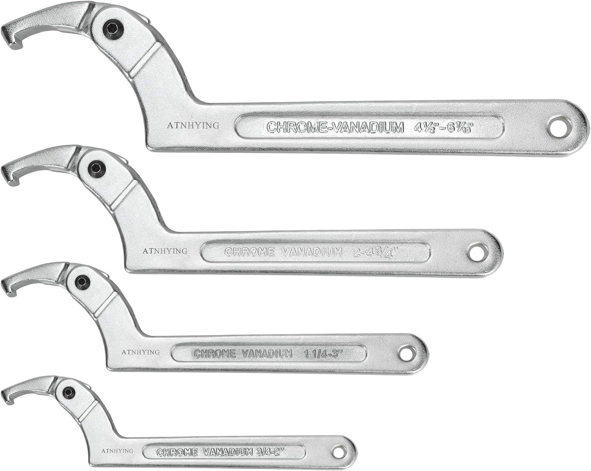 4 Pc Adjustable C Pin Spanner Wrench Set W33320