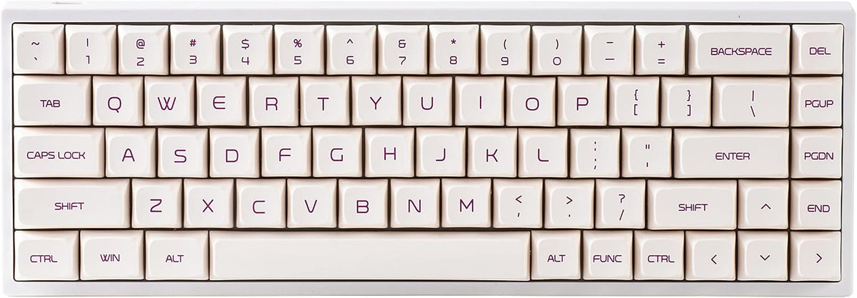 Translucent ABS Mechanical Keyboard 68-Key with Gateron Blue Switch G283546