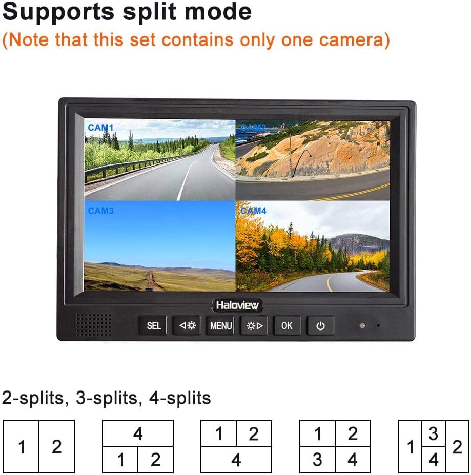 Wireless RV Backup Camera System 7'' Monitor with Infrared Night Vision M67731