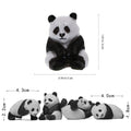 12Pcs Miniature Panda Dolls O6162