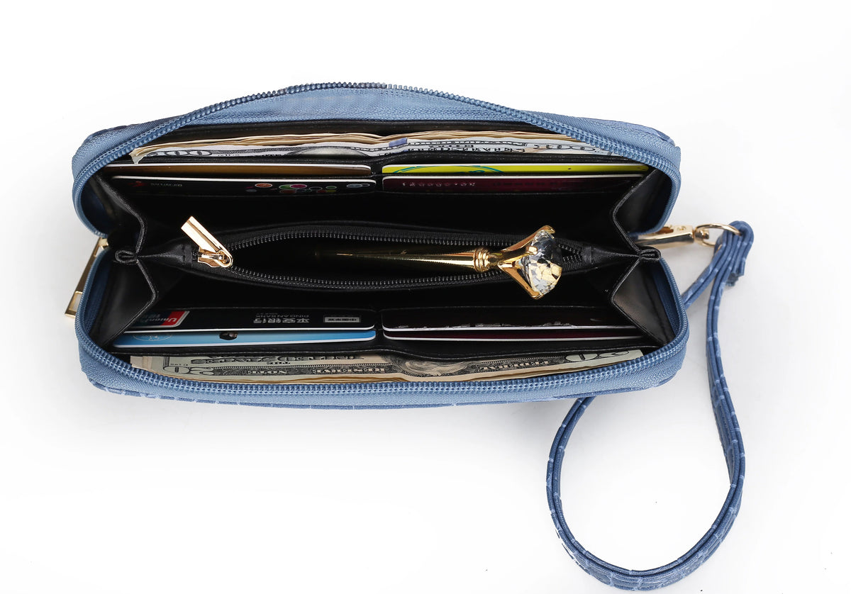 Oversize Tote Handbag & Wallet Set W955