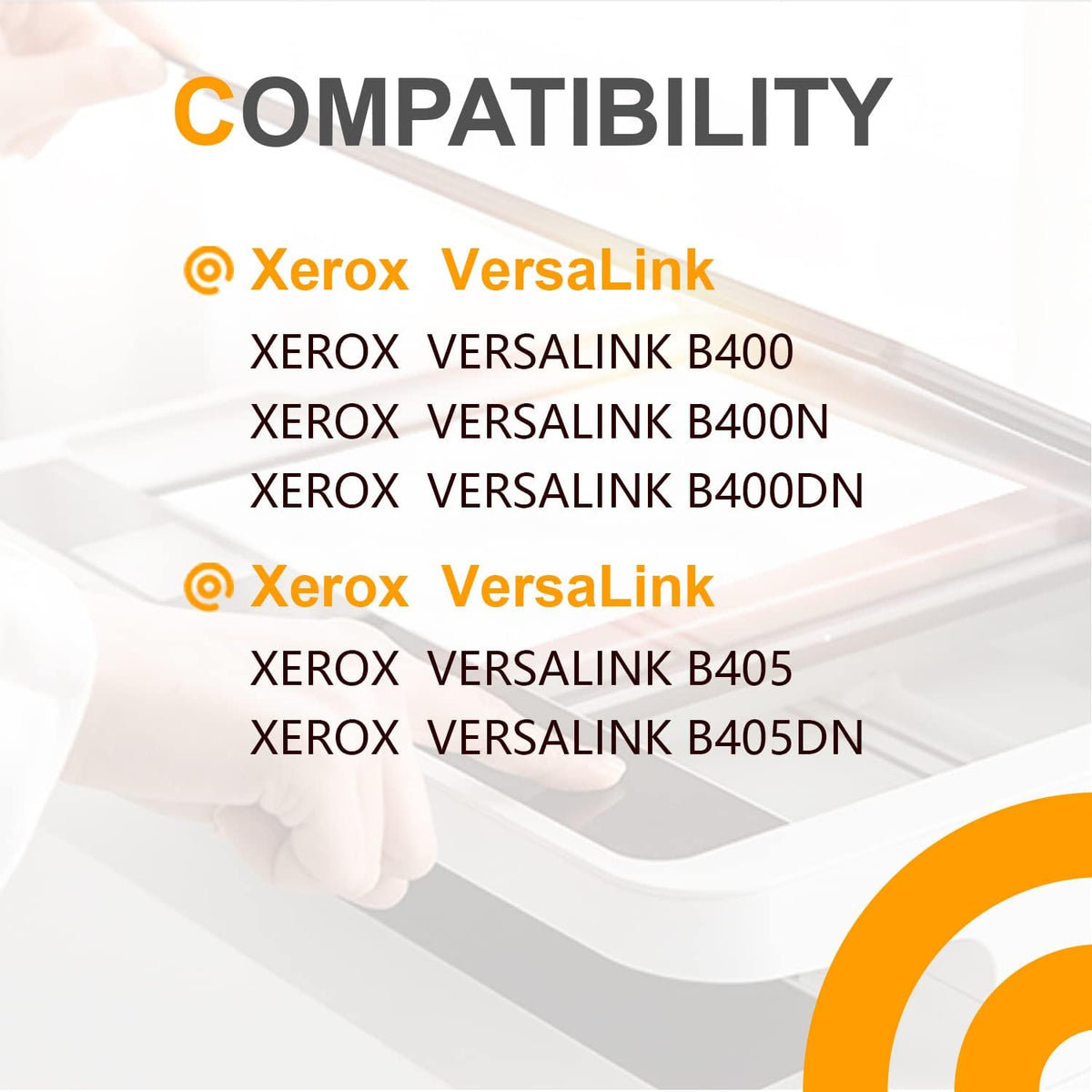 Remanufactured Toner Cartridge for Xerox B405 B400 Printer (High Yield, 1 Black) I68066