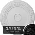 31 1/8x22OD x 1 1/2x22P Ceiling Medallion Hand-Painted Black Pearl J525129