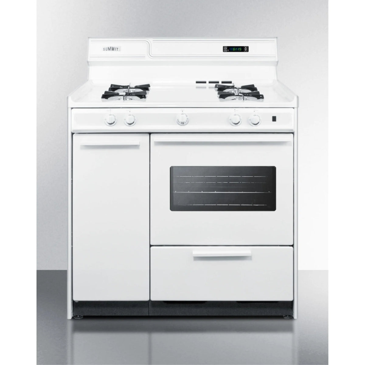36" White Gas Range with Open Burners Y10818