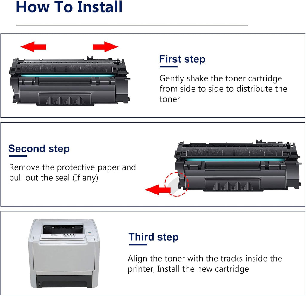 Black 53A Compatible Toner Cartridge for HP Printer N510