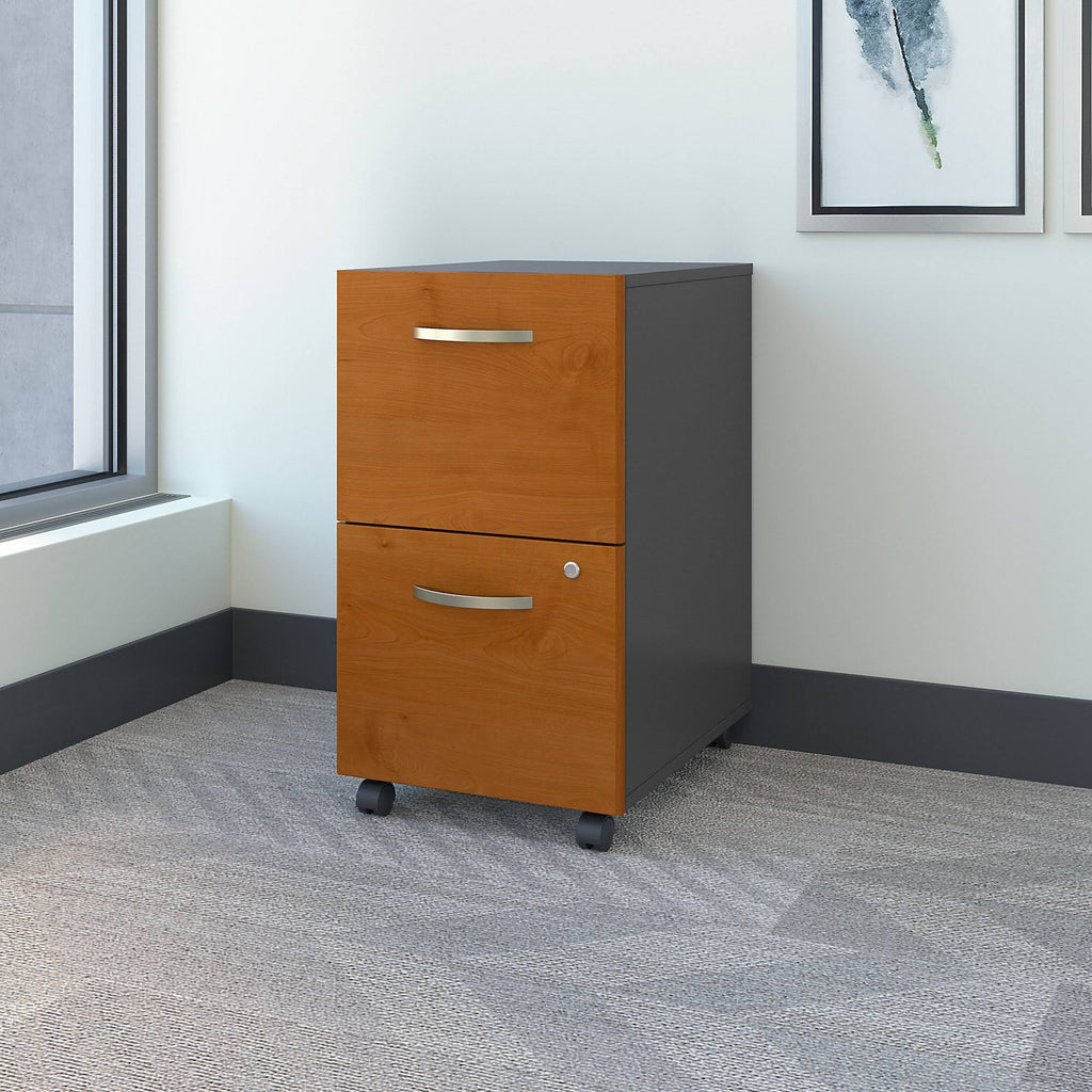 Natural Cherry 2-Drawer Mobile Filing Cabinet R664325