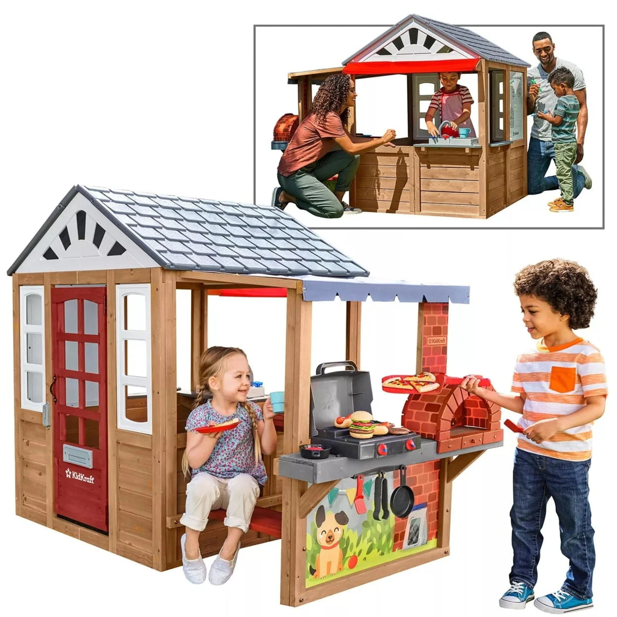 Wooden Outdoor Playhouse H1730