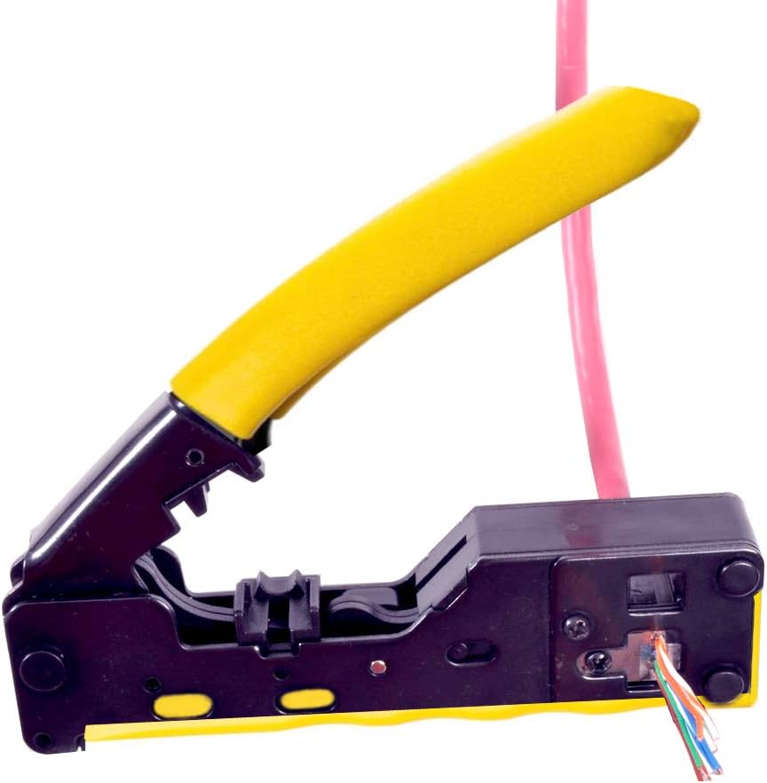 Pass-Through Crimper for UTP/FTP Cable Connector, Pack of 2 F805