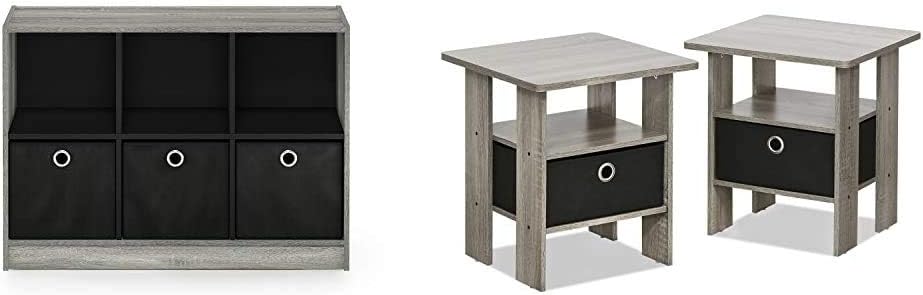 White/Black 3x2 Bookcase Storage X3437