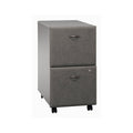 Pewter 2 Drawer Mobile File Cabinet T116337