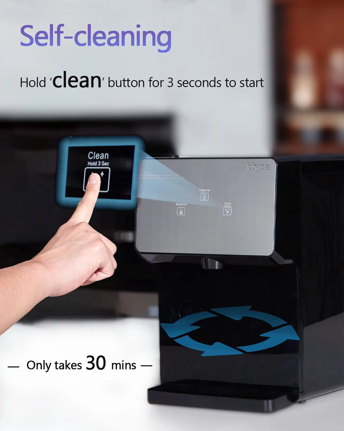 Self Dispensing Countertop Nugget Ice Maker, 32 lbs per Day M15794