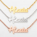 Satin Finish Name Necklace W945
