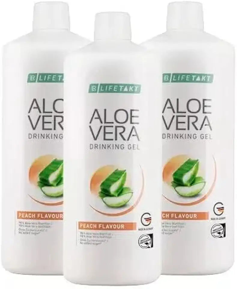 Aloe Vera Drinking Gel Peach Flavour Set of 3 X99573
