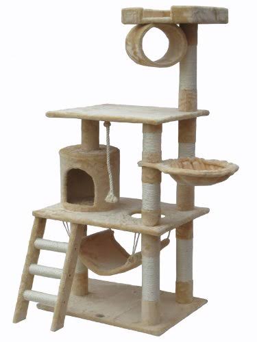 Beige Cat Tree Condo Furniture S38743