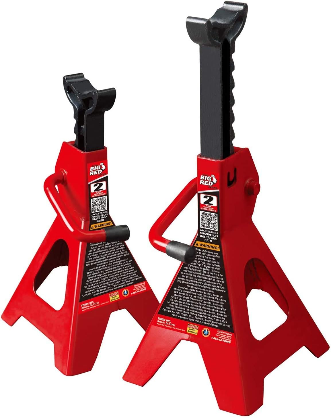 2 Ton Hydraulic Trolley Floor Jack with 2 Jack Stands M218668