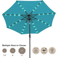 Turquoise Patio Solar Umbrella with Tilt and Crank G8785